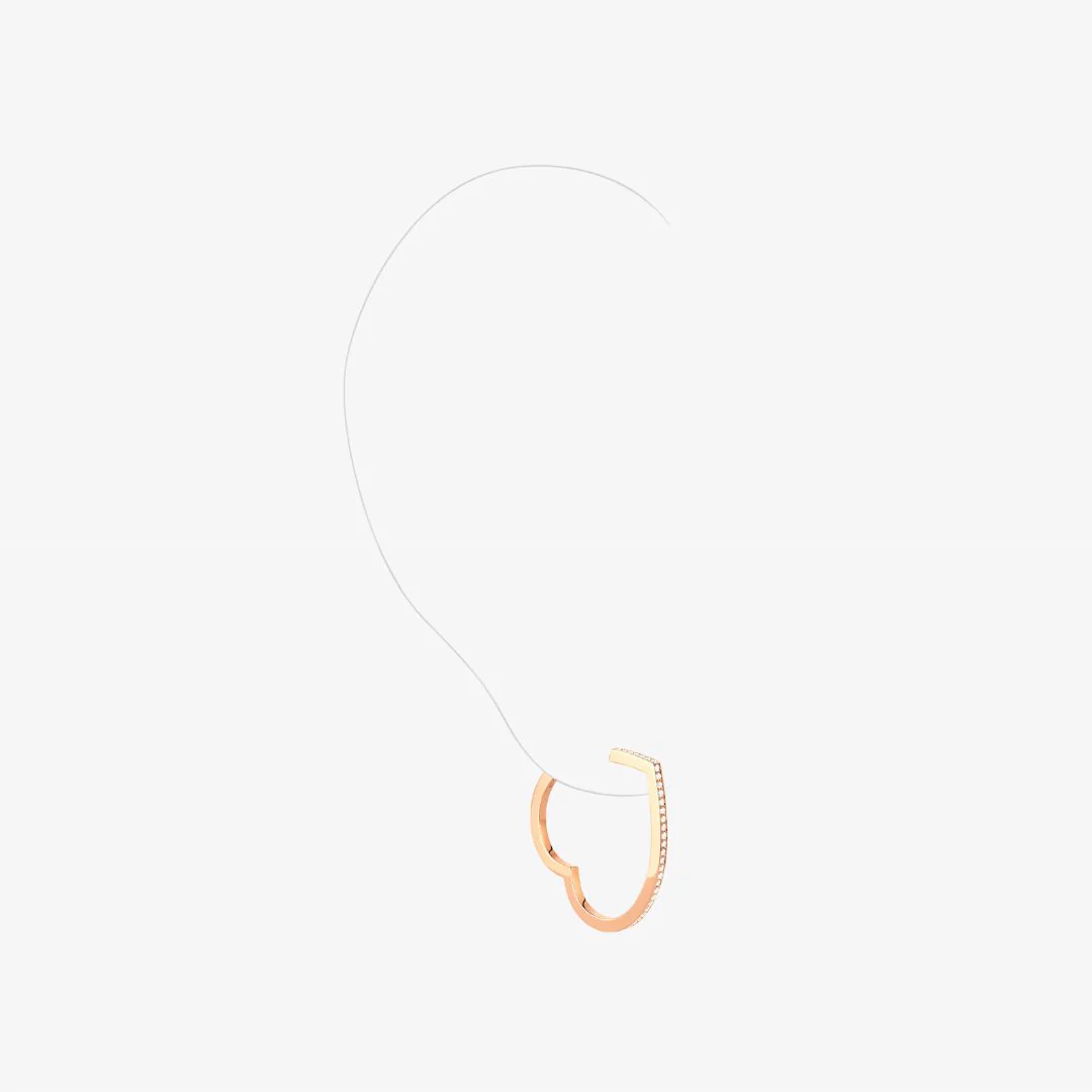 Antifer Heart large hoop earring - Image 3