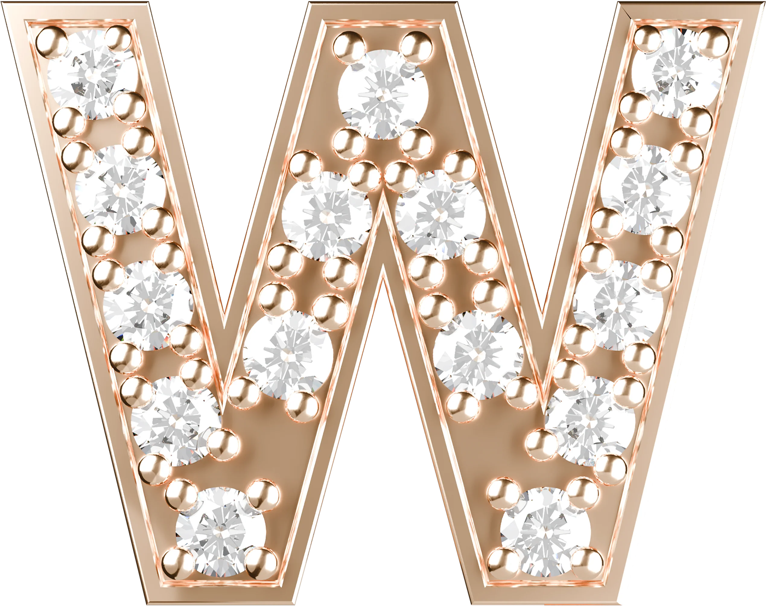 Letters Pink Gold Perso - Image 45
