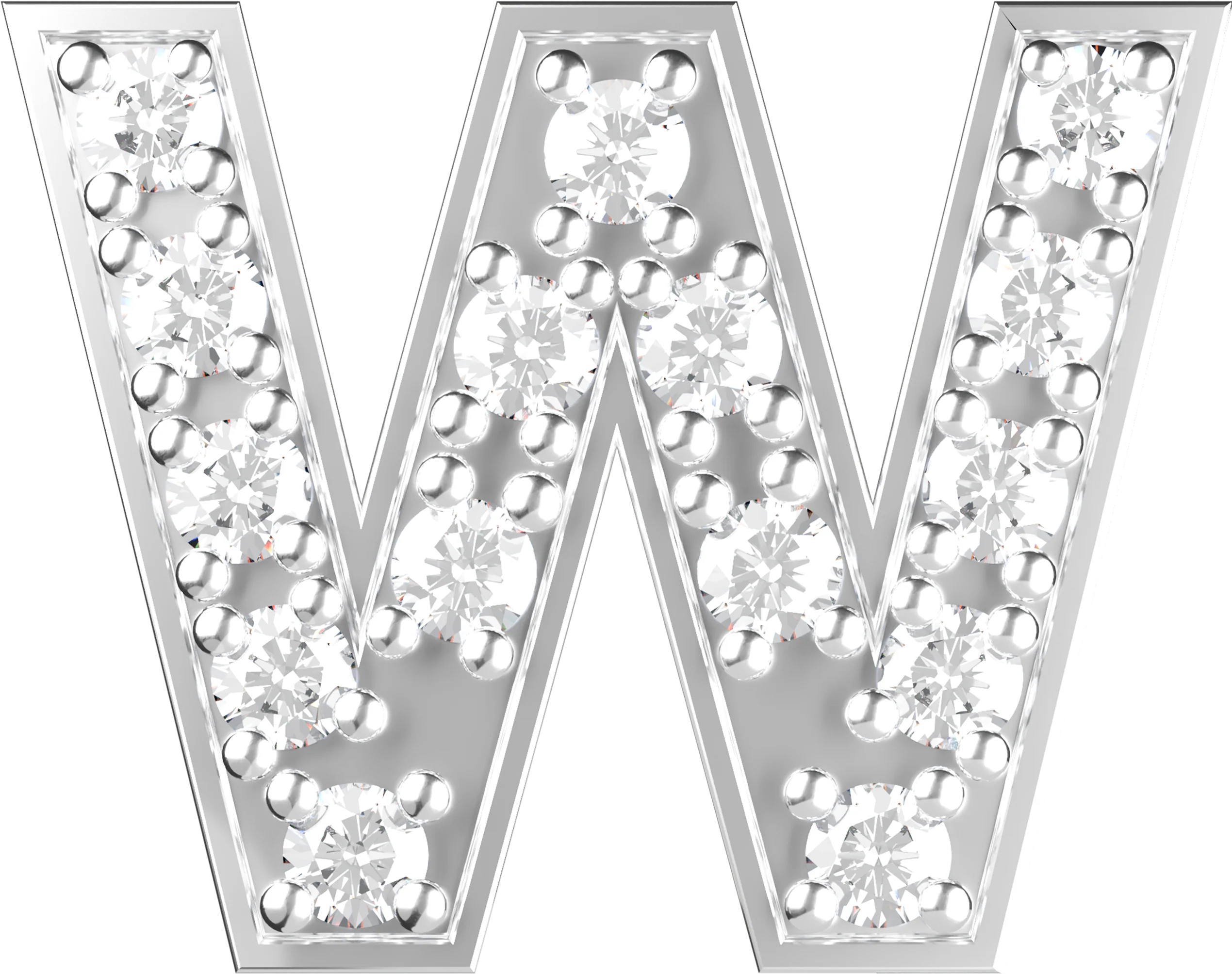 Letters White Gold Perso - Image 5