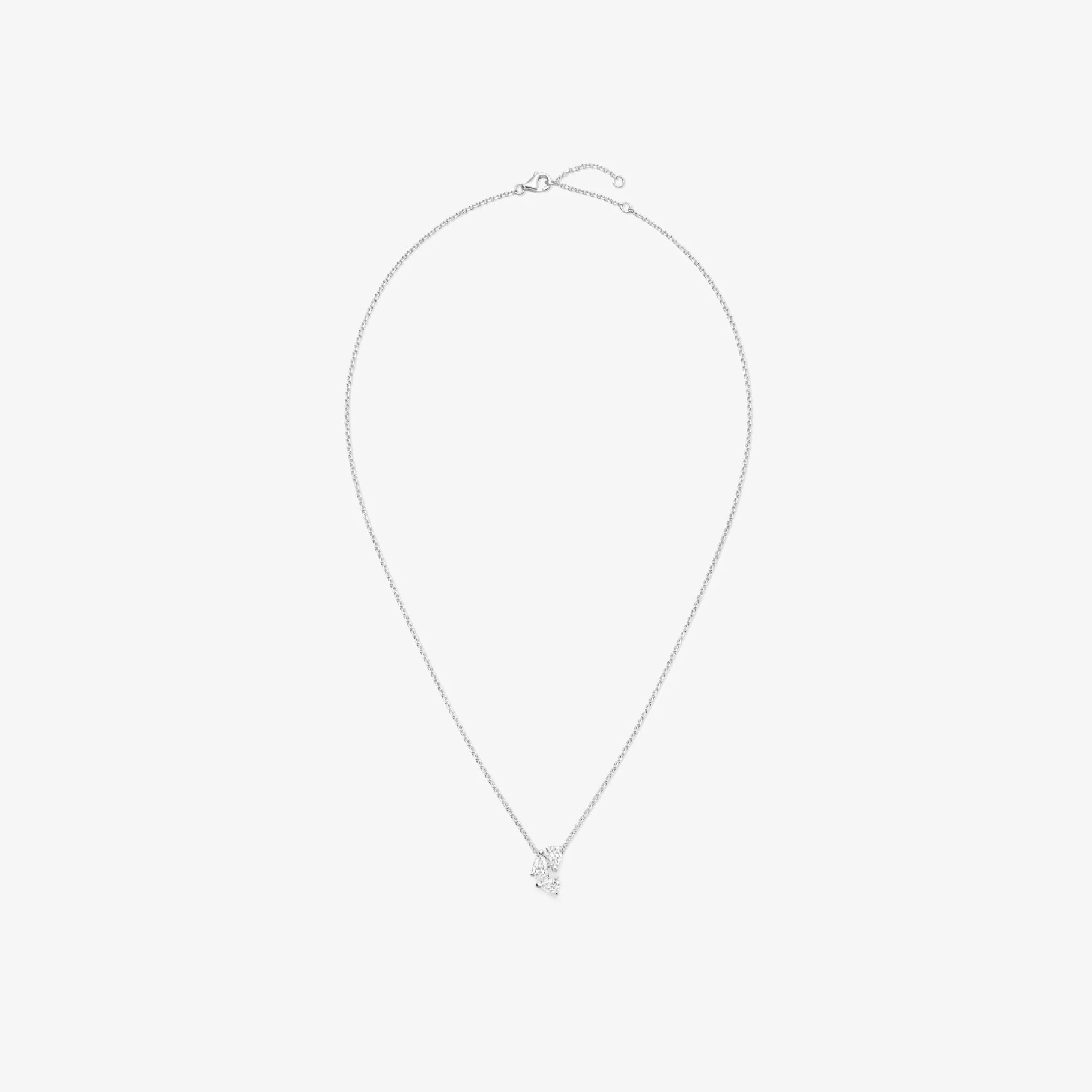 Serti sur Vide pendant set with 3 diamonds - Image 4